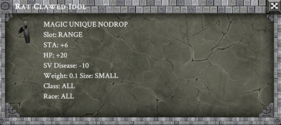 RAT CLAWED IDOL item card